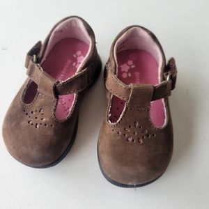 NWOT Brown T-Strap Shoes